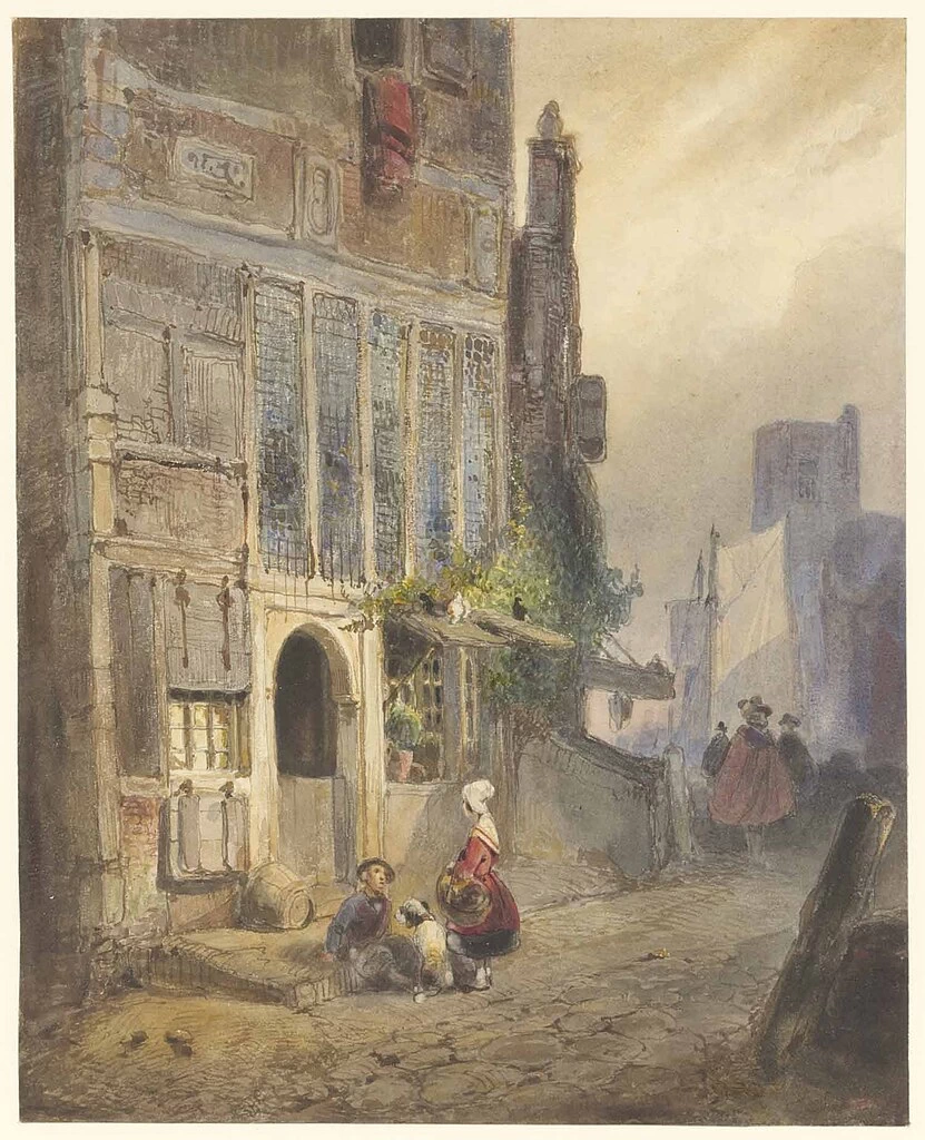 Wijnand Nuyen-59-Un paesaggio urbano olandese - Amsterdam Museum, legaat C.J. Fodor